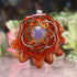 Tanzanite with Silver Seed of Life