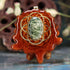 Seraphinite with Gold Seed of Life