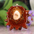 Mexican Fire Opal with Gold Merkaba