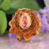 Mexican Fire Opal with Gold Seed of Life