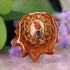 Mexican Fire Opal with Gold Seed of Life