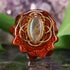 Labradorite with Gold Seed of Life