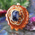 Blue Kyanite with Gold Seed of Life