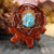 Blue Mohave Turquoise with Silver Merkaba