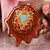 Crushed Turquoise (Glows) with Gold Merkaba