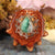 Variscite with Gold 64 Star Tetrahedron