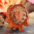 Red Sunstone with Gold 64 Star Tetrahedron