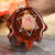 Watermelon Tourmaline with Silver Merkaba and Back Om