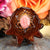 Rhodochrosite with Silver Merkaba