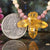 Amber Bee Beaded Necklace