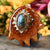 Labradorite with Silver Sri Yantra