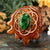 Chrome Diopside with Gold Seed of Life
