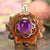 Amethyst with Gold Seed of Life