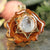 Aquamarine with Gold Merkaba