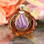 Charoite with Gold Seed of Life