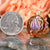 Charoite with Gold Seed of Life