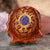 Crushed Lapis (Glows) with Gold Merkaba