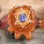 Crushed Lapis (Glows) with Silver Merkaba
