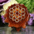 Natural with Gold Honeycomb