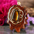 Ammolite with Gold Seed of Life and Back Om