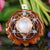 Moonstone with Silver Seed of Life Multi-Stone