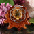 Yellow Amber with Silver Seed of Life