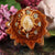 Glowing Dendritic Agate with Gold Moon Cycles