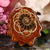 Ammonite with Gold Seed of Life