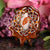 Mexican Fire Opal with Silver Merkaba and Seed of Life Multi-Stone