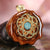 Crushed Turquoise (Glows) with Gold Seed of Life
