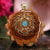 Crushed Turquoise (Glows) with Gold Seed of Life