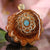 Crushed Turquoise (Glows) with Gold Seed of Life