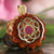 Crushed Sugilite (Glows) with Gold Seed of Life