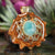 Amazonite with Gold 64 Star Tetrahedron