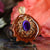 Purple Paua Shell with Gold Merkaba