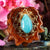 Amazonite with Gold 64 Star Tetrahedron