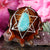 Amazonite with Silver Merkaba