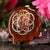 Mexican Fire Opal with Silver Seed of Life