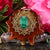 Malachite with Gold Crown (7th) Chakra and Back Om