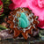 Malachite with Silver 64 Star Tetrahedron