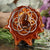 Mexican Fire Agate with Silver Seed of Life
