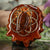 Mexican Fire Agate with Gold Seed of Life