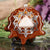 Crazy Lace Agate with Silver 64 Star Tetrahedron