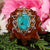 Turquoise in the Matrix with Silver 64 Star Tetrahedron