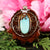 Turquoise in the Matrix with Gold Cube of Metatron