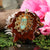 Turquoise in the Matrix with Gold 64 Star Tetrahedron