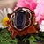 Purple Goldstone with Silver Seed of Life