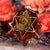 Ammonite with Silver Merkaba