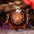 Red Sunstone with Gold Seed of Life