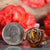 Yellow Tiger's Eye with Silver Seed of Life